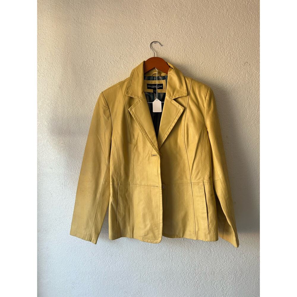 Monterey Bay Yellow Leather Jacket